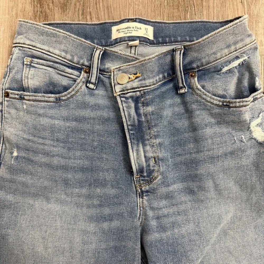 Abercrombie & Fitch The Super Skinny High Rise Ankle Jeans Curve Love-size 27/4L